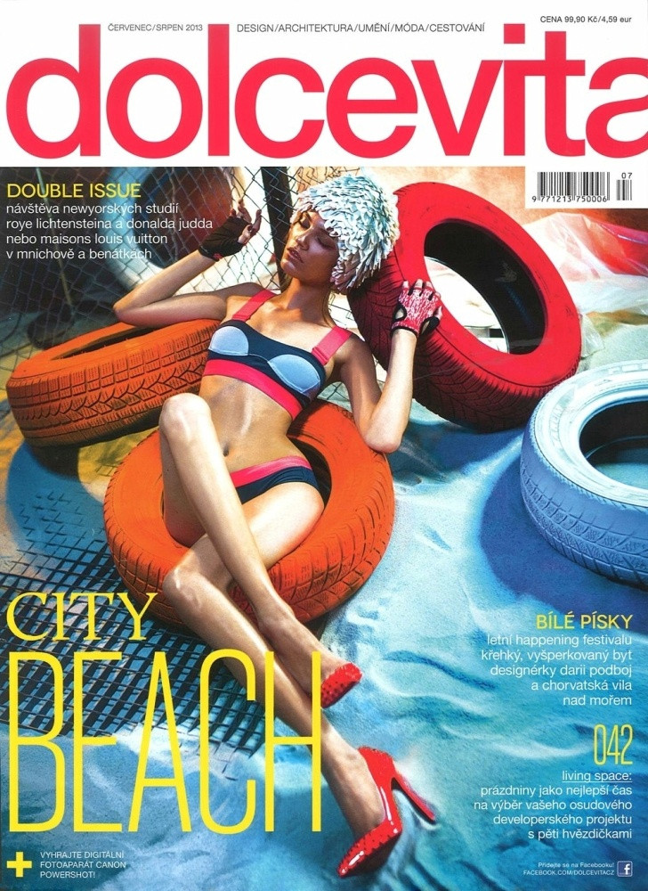 Nika Shirokova featured on the dolcevita* cover from July 2013