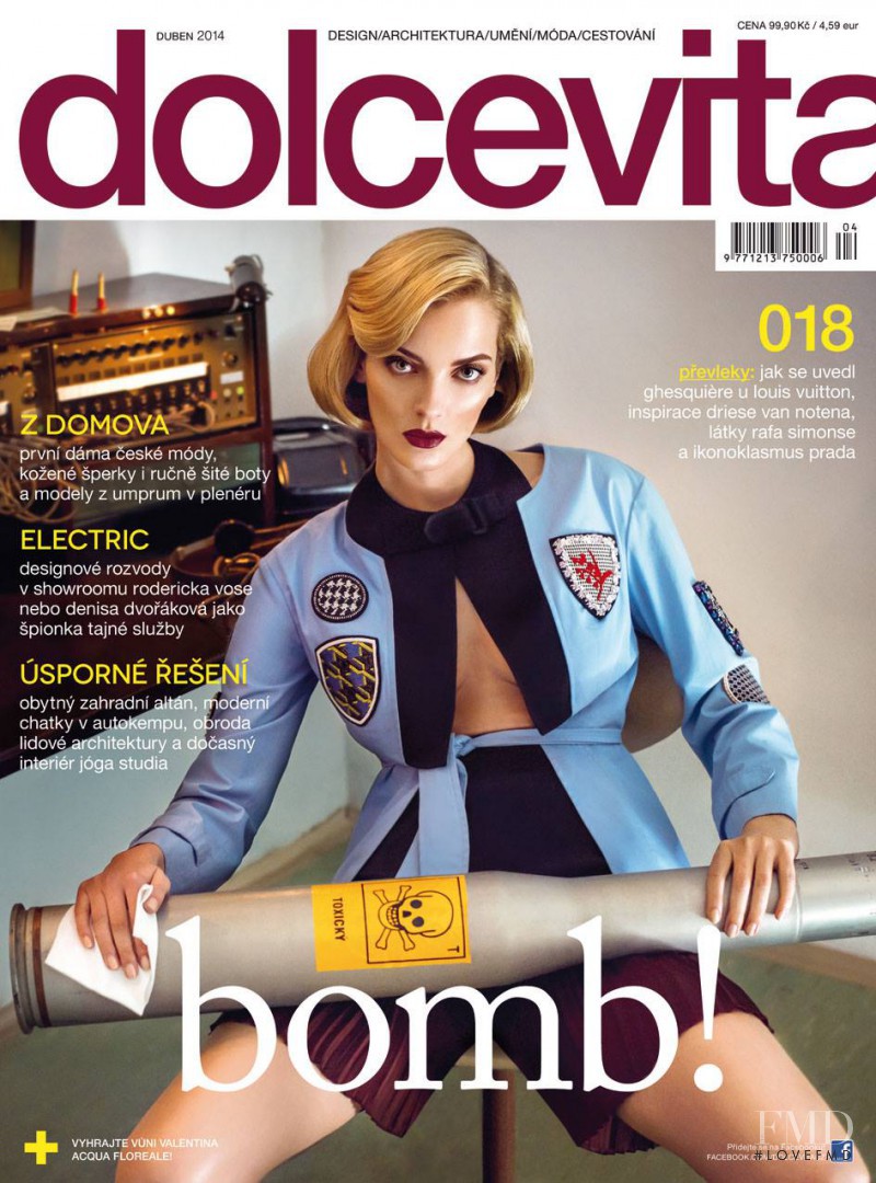 Denisa Dvorakova featured on the dolcevita* cover from April 2014