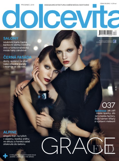 Eva Klimkova featured on the dolcevita* cover from December 2014