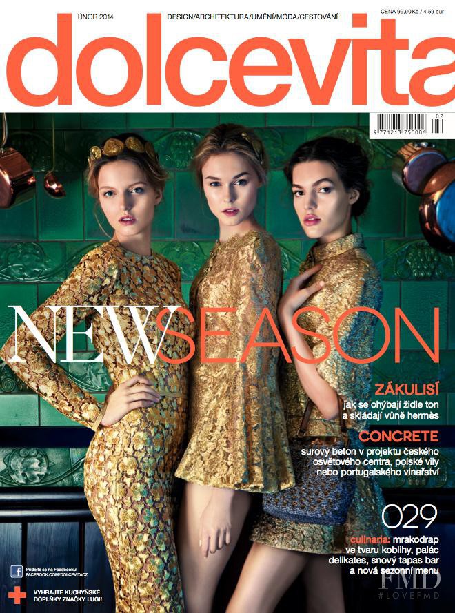 Henrieta Mudriková, Simona L., Klara Plackova featured on the dolcevita* cover from February 2014