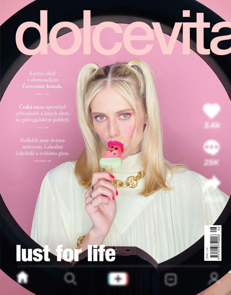 Sasha Gachulincova featured on the dolcevita* cover from August 2023