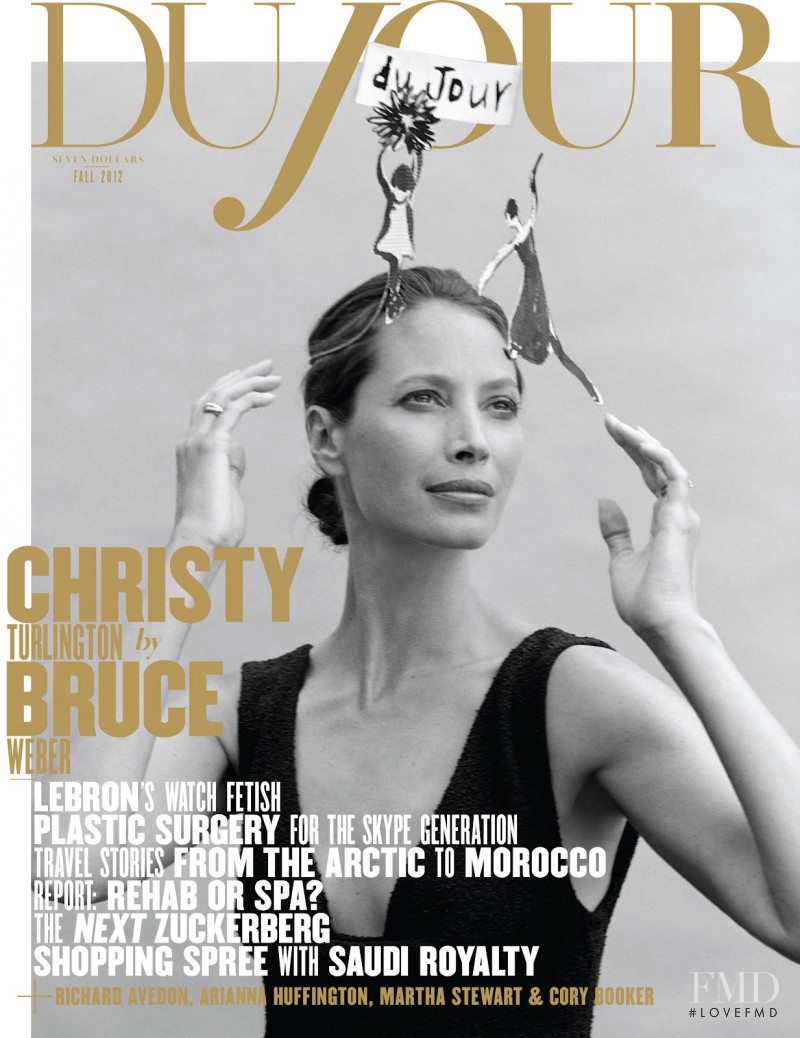 Christy Turlington featured on the DuJour cover from September 2012