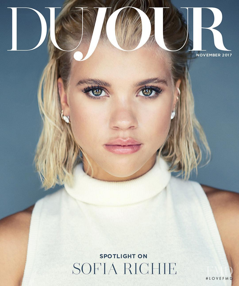 Sofia Richie featured on the DuJour cover from November 2017