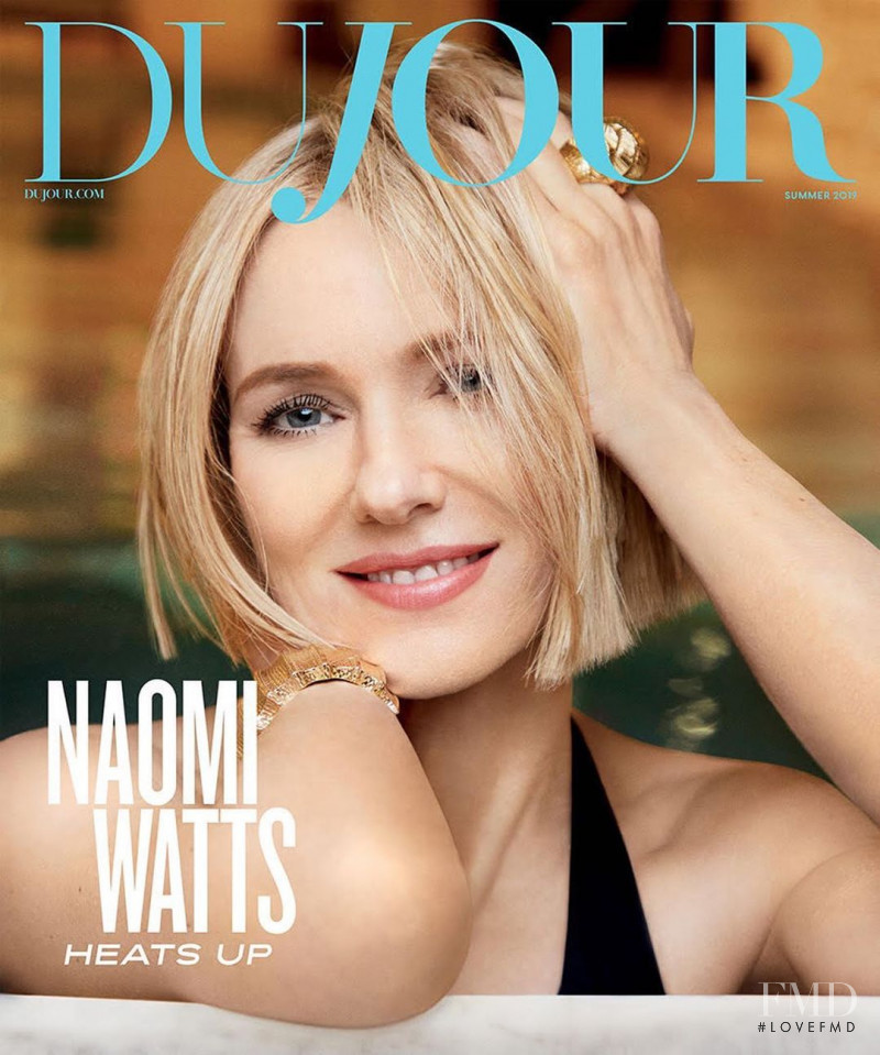 Naomi Watts featured on the DuJour cover from July 2019