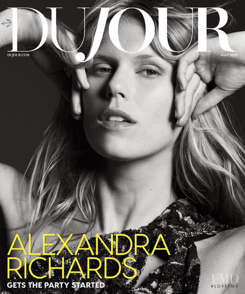 Alexandra Richards featured on the DuJour cover from May 2019