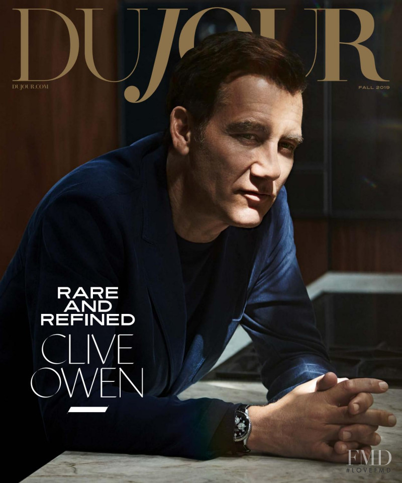 Clive Owen featured on the DuJour cover from September 2019