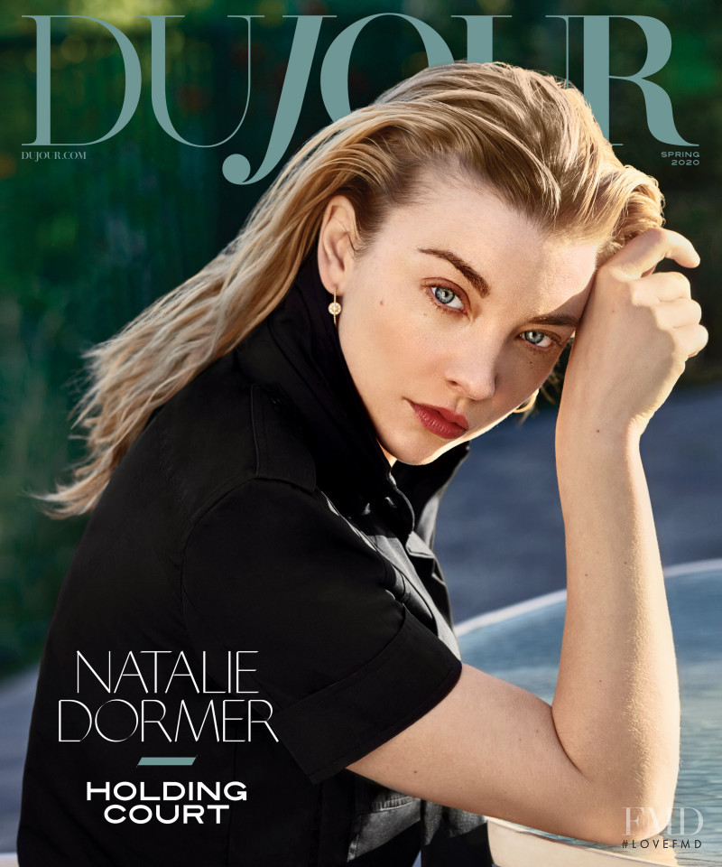 Natalie Dormer featured on the DuJour cover from April 2020