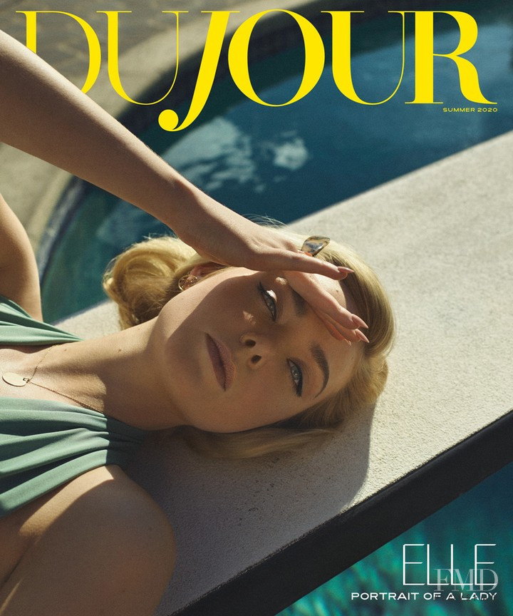Elle Fanning featured on the DuJour cover from June 2020