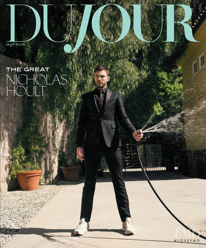 Nicholas Hoult featured on the DuJour cover from May 2020