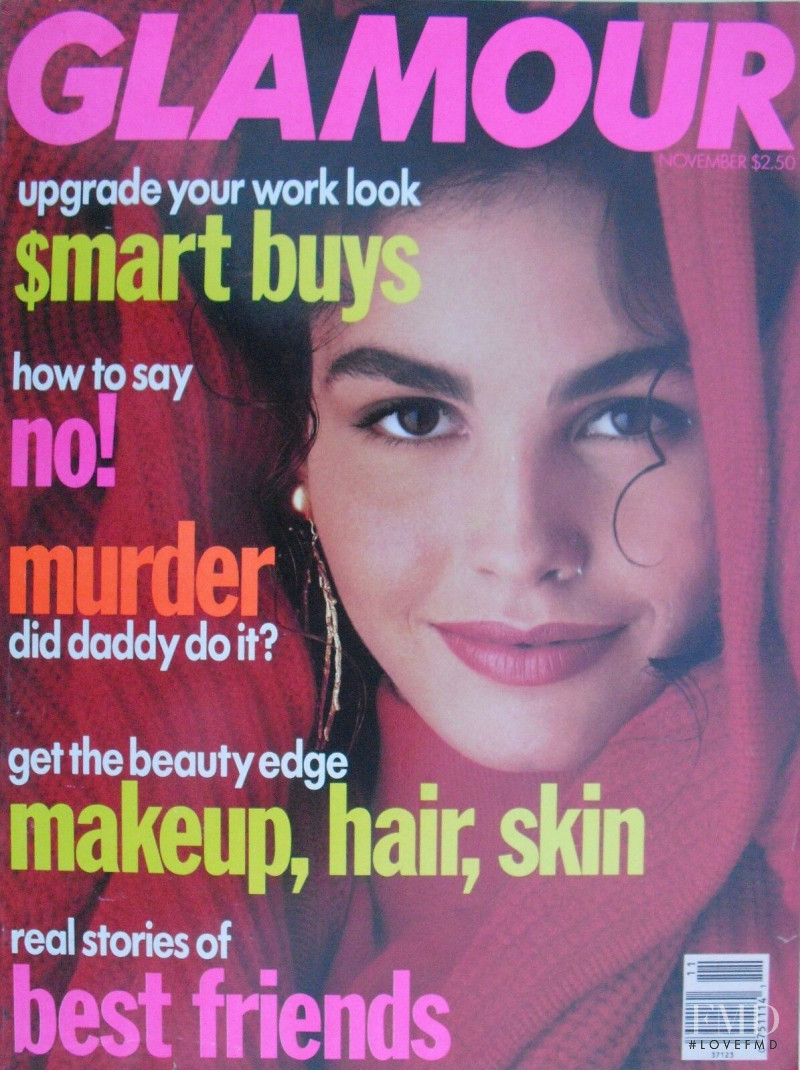 Ines Sastre featured on the Glamour USA cover from November 1990
