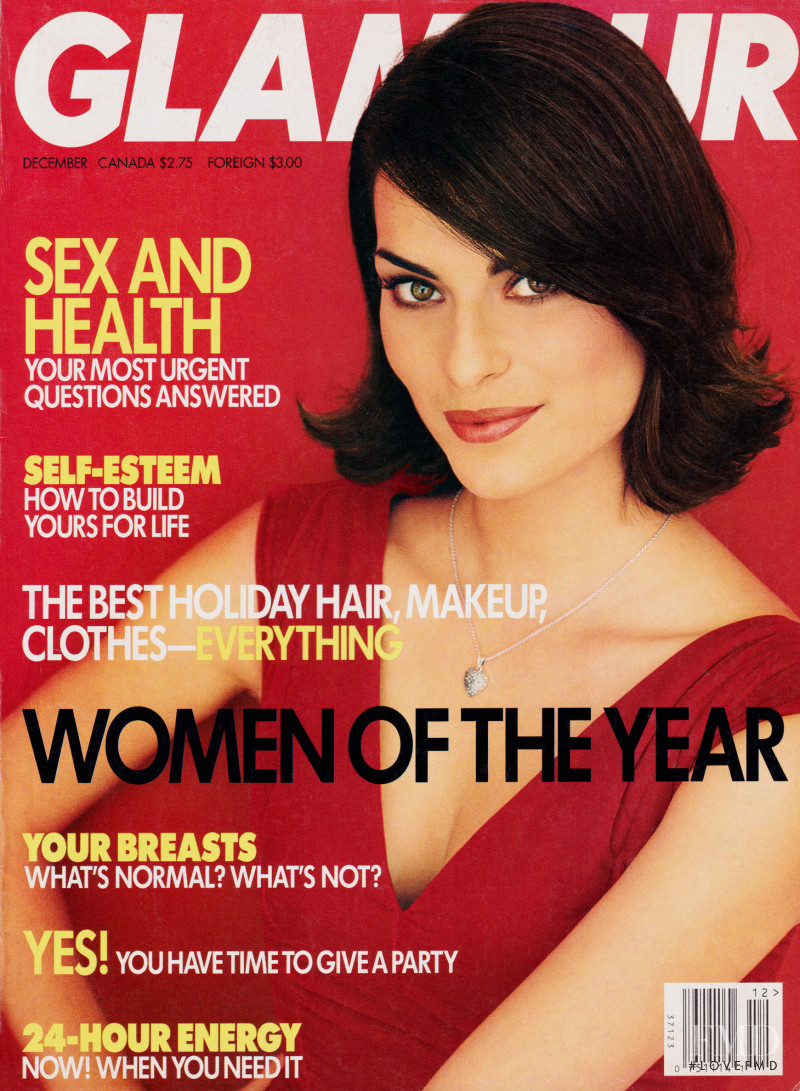 Magali Amadei featured on the Glamour USA cover from December 1995
