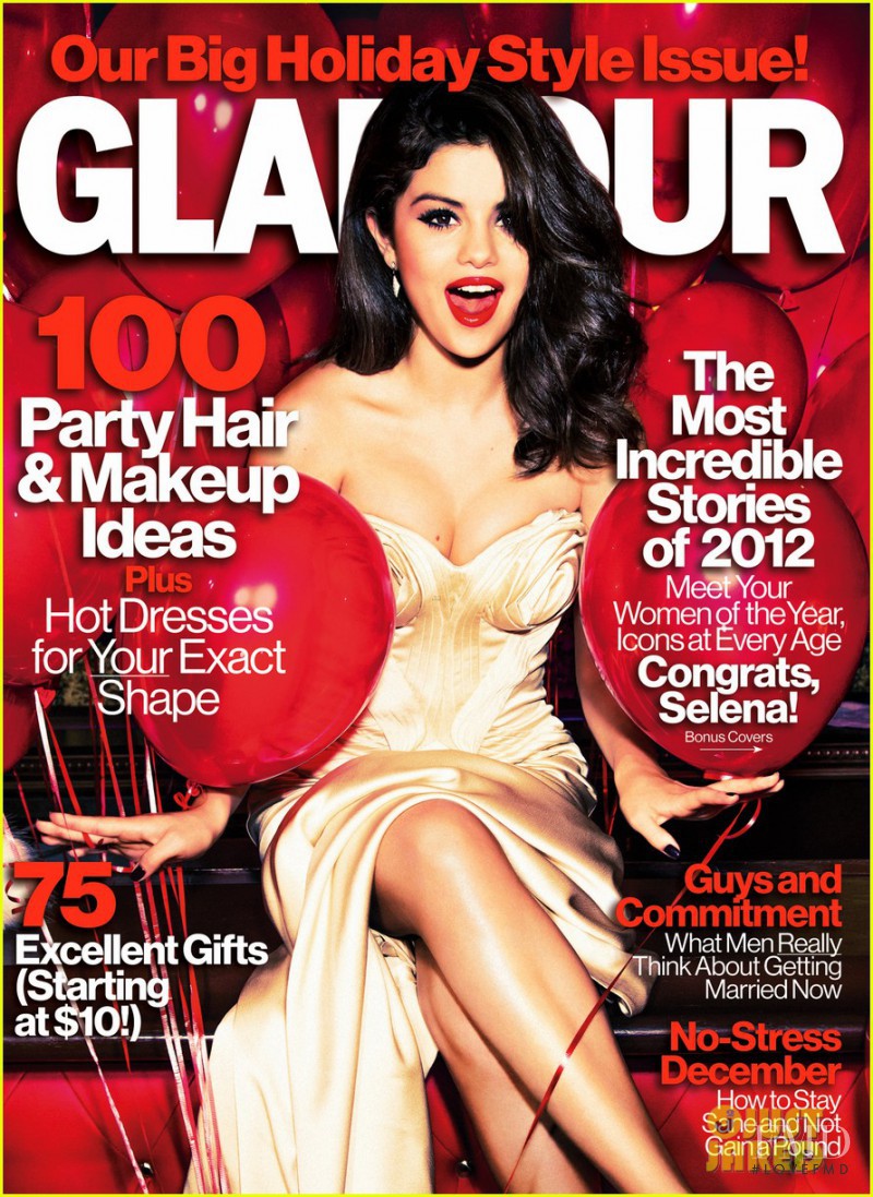 Selena Gomez featured on the Glamour USA cover from December 2012
