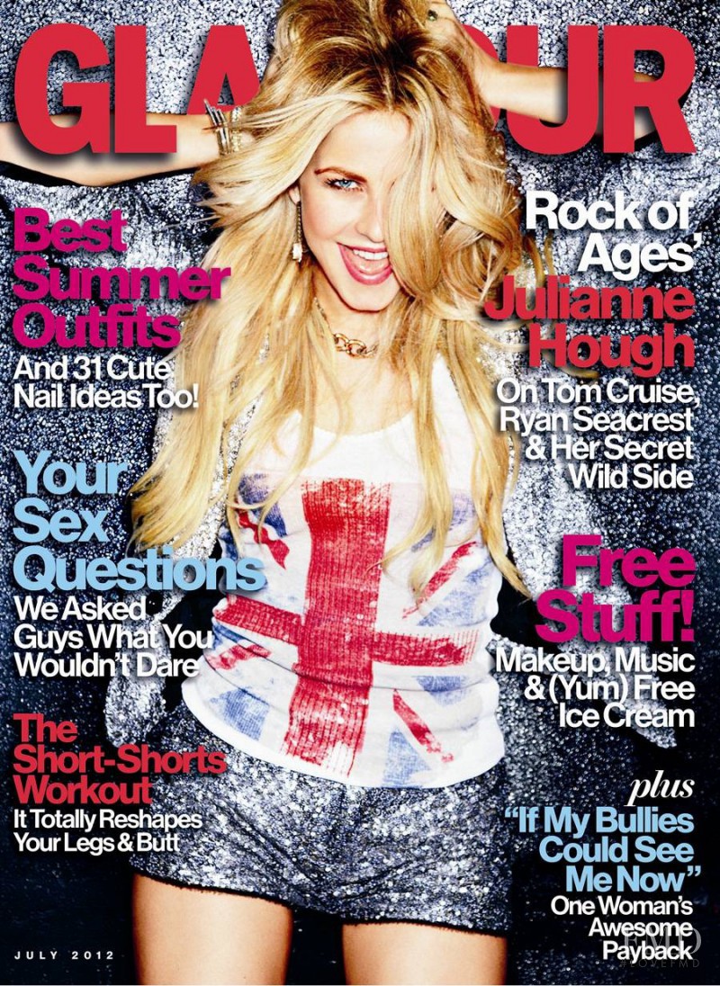 Julianne Hough featured on the Glamour USA cover from July 2012