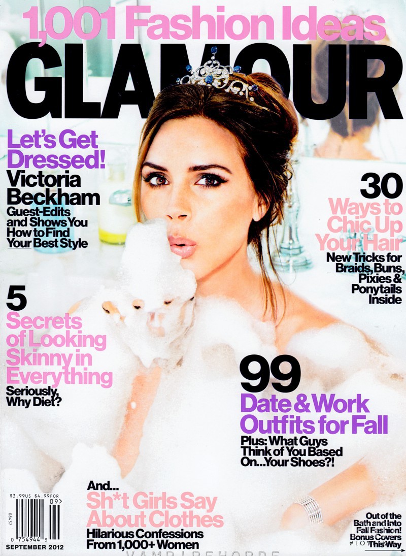 Victoria Beckham featured on the Glamour USA cover from September 2012