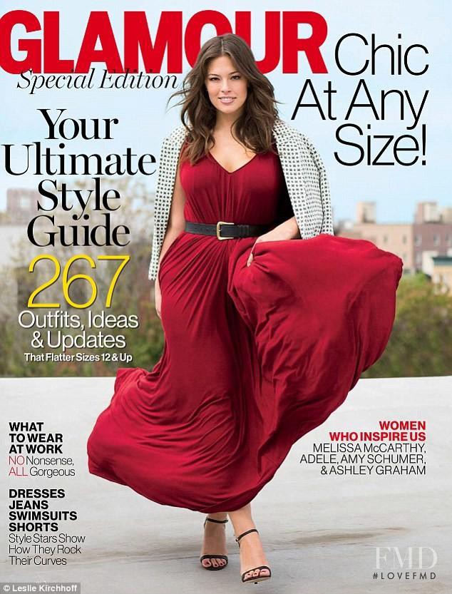 Ashley Graham featured on the Glamour USA cover from April 2016