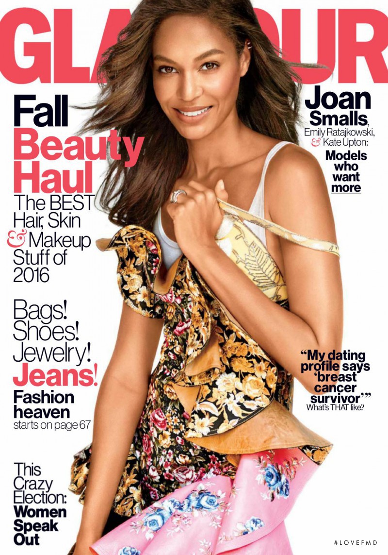 Joan Smalls featured on the Glamour USA cover from October 2016
