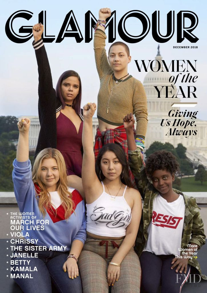  featured on the Glamour USA cover from December 2018