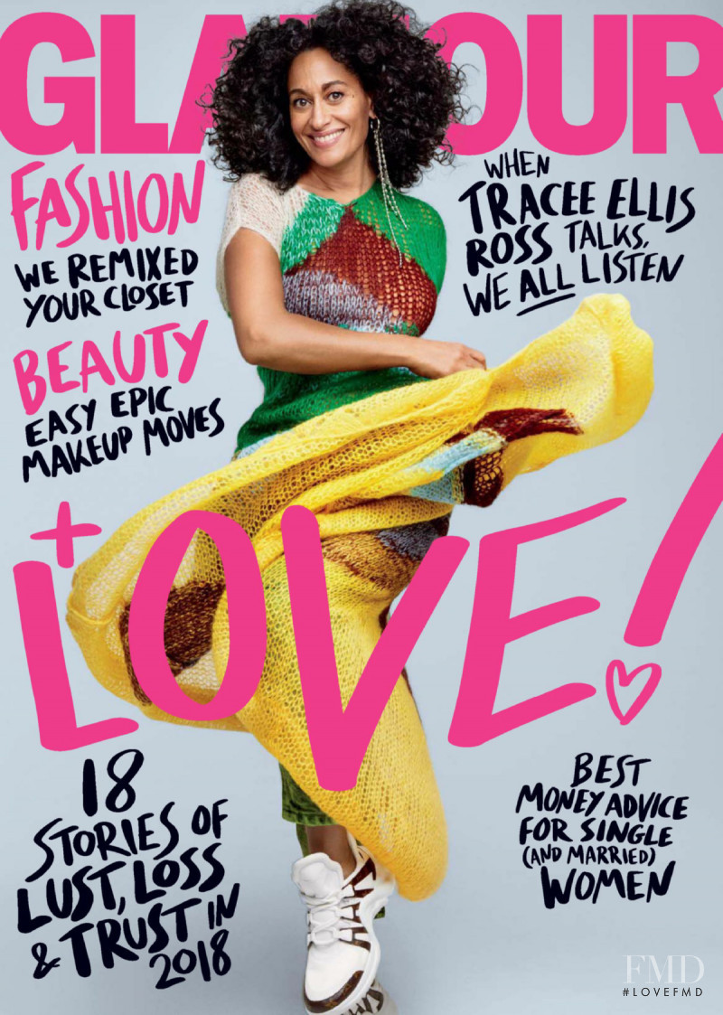 Tracee Ellis Ross featured on the Glamour USA cover from February 2018