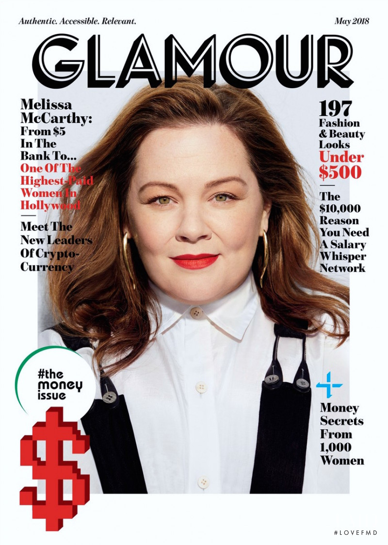 Melissa McCarthy featured on the Glamour USA cover from May 2018