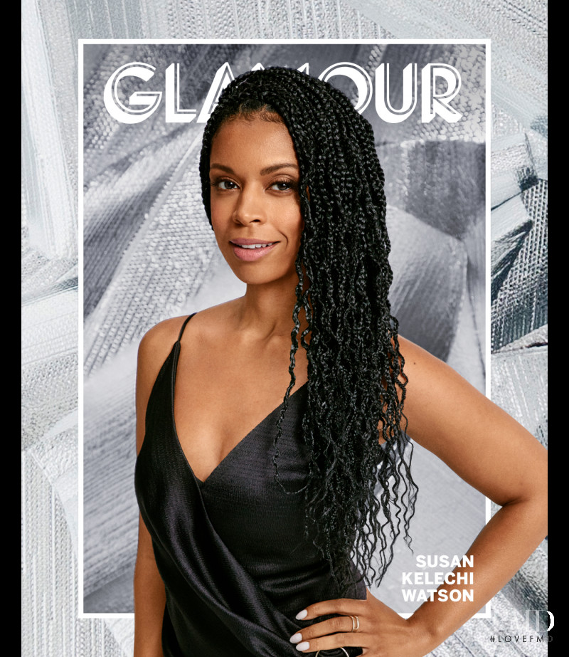 Susan Kelechi Watson featured on the Glamour USA cover from November 2018