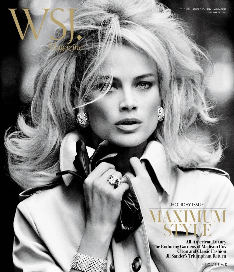 Carolyn Murphy featured on the WSJ cover from December 2012