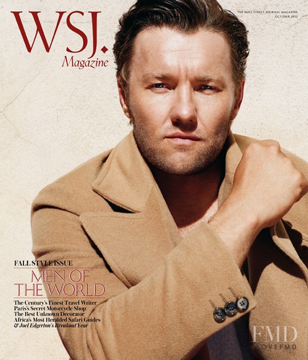 Joel Edgerton featured on the WSJ cover from October 2012