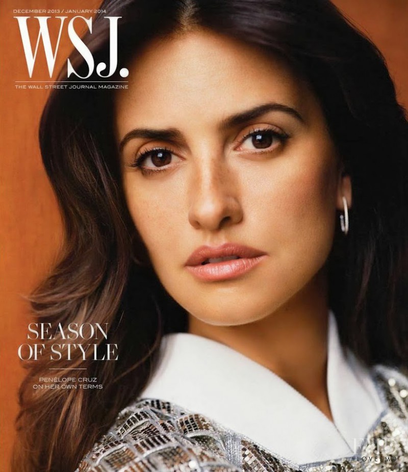 Penélope Cruz featured on the WSJ cover from December 2013