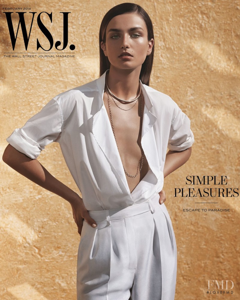 Andreea Diaconu featured on the WSJ cover from February 2014