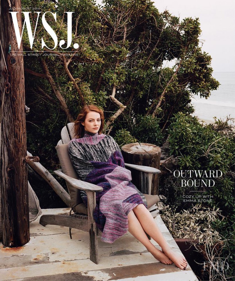 Emma Stone featured on the WSJ cover from July 2015