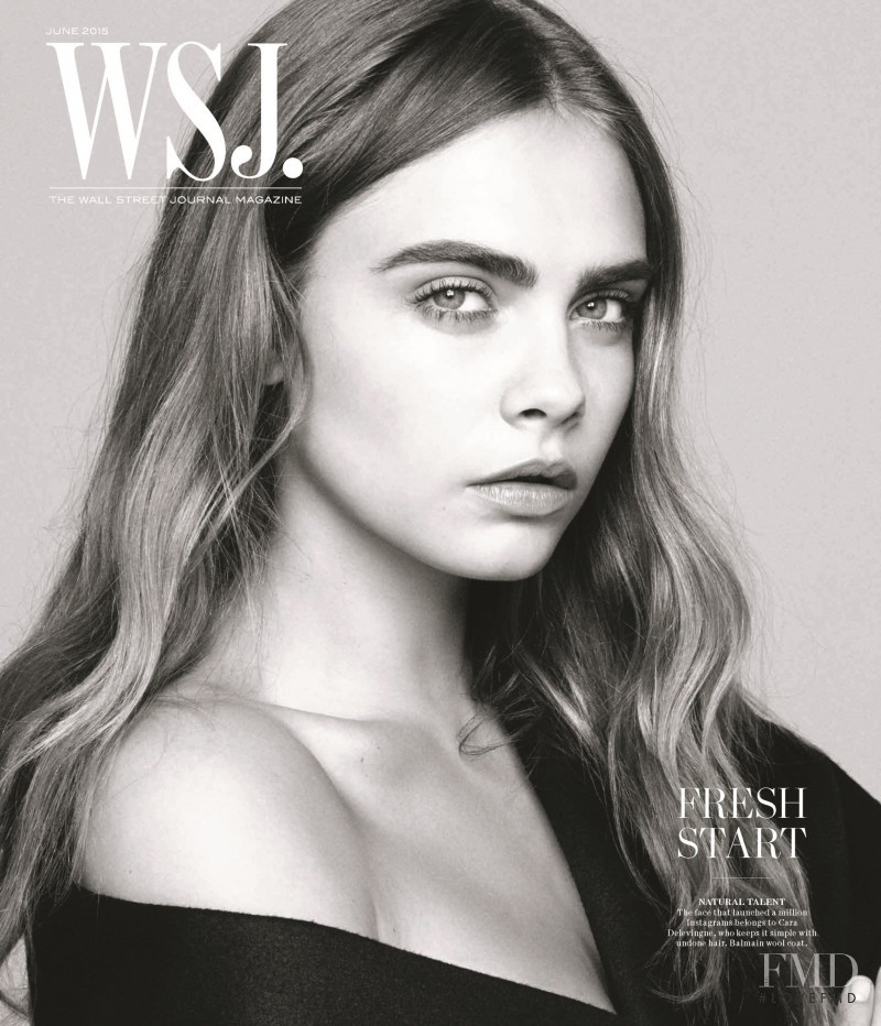 Cara Delevingne featured on the WSJ cover from June 2015