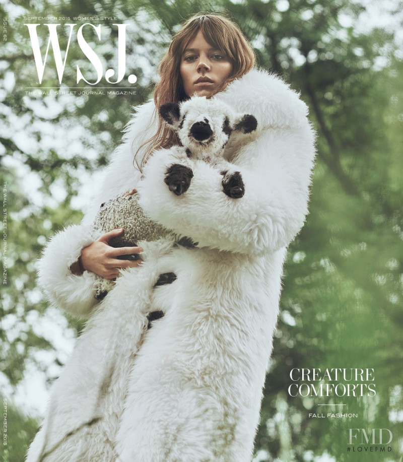 Freja Beha Erichsen featured on the WSJ cover from September 2015