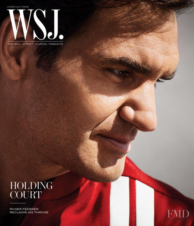 Roger Federer featured on the WSJ cover from June 2018