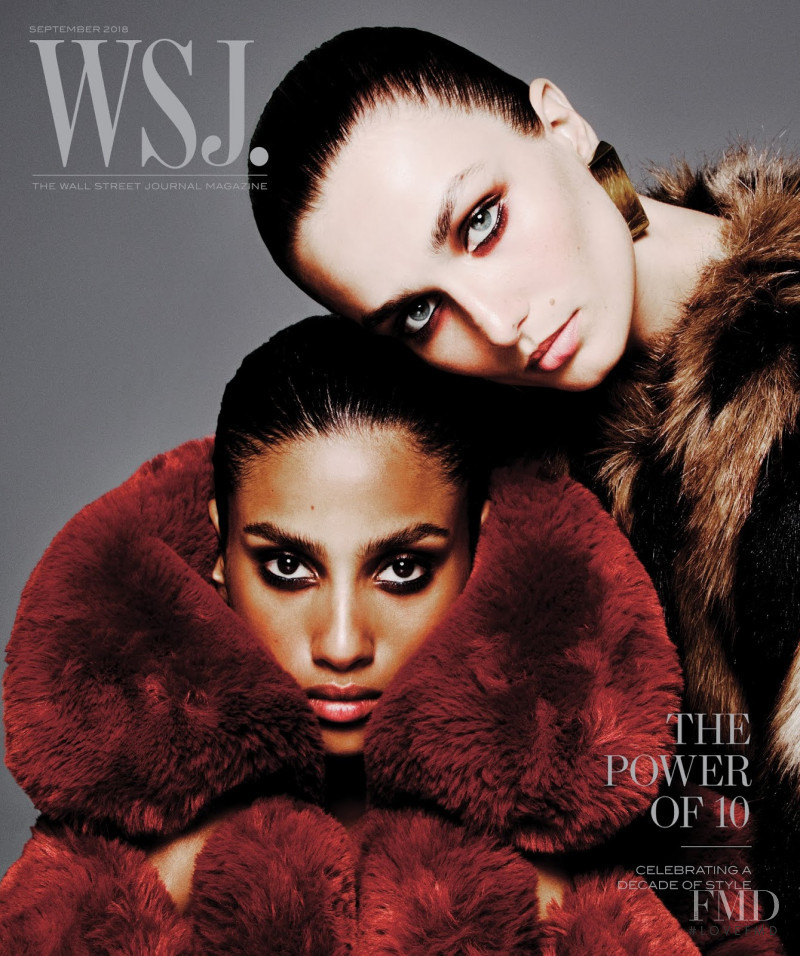 Andreea Diaconu, Imaan Hammam featured on the WSJ cover from September 2018