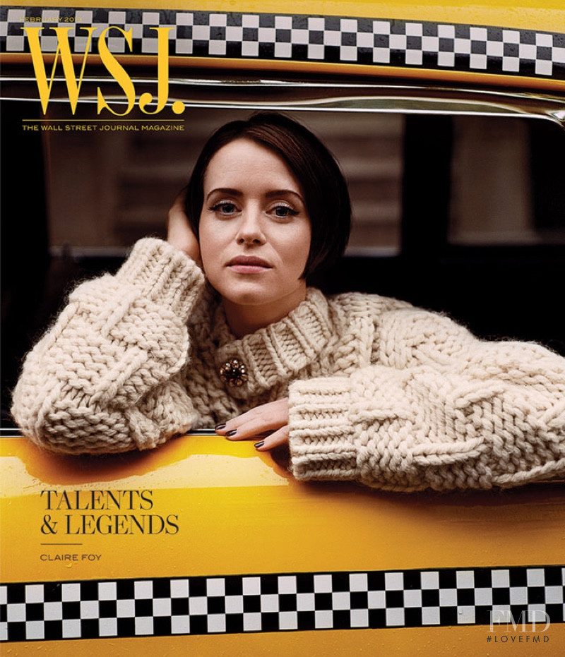 Claire Foy featured on the WSJ cover from January 2019