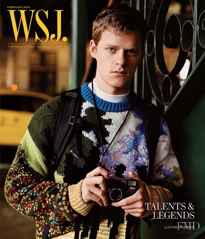 Lucas Hedges featured on the WSJ cover from January 2019