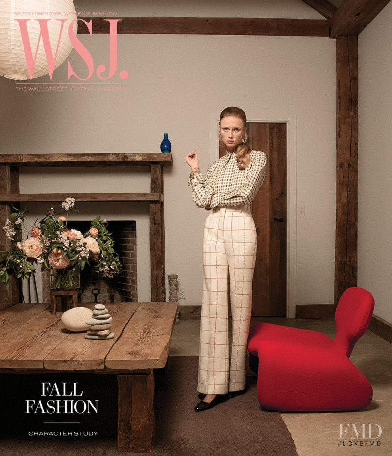 Rianne Van Rompaey featured on the WSJ cover from September 2019