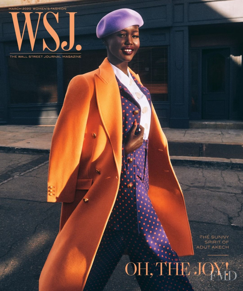 Adut Akech Bior featured on the WSJ cover from March 2020