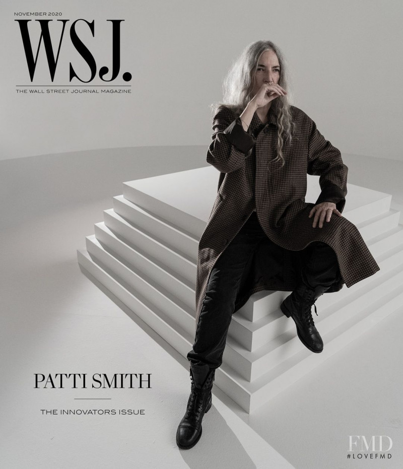 Patti Smith featured on the WSJ cover from November 2020