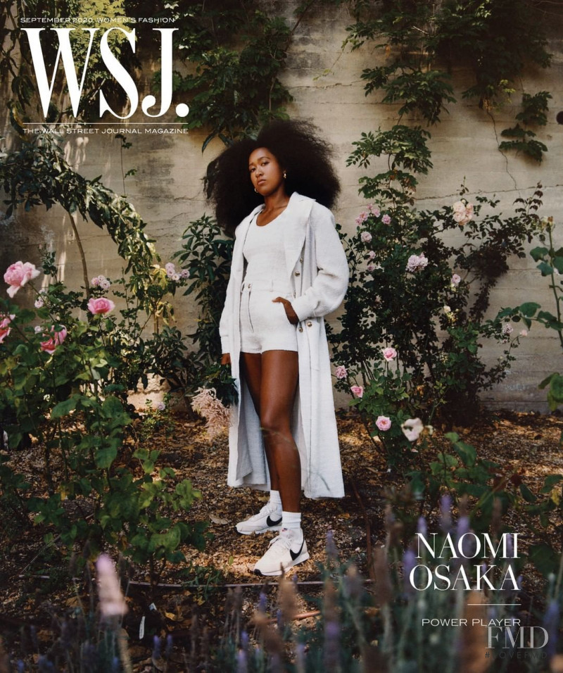 Naomi Osaka featured on the WSJ cover from September 2020