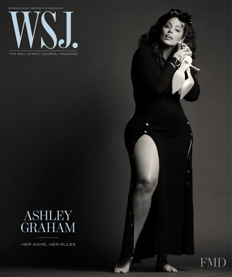 Ashley Graham featured on the WSJ cover from February 2021