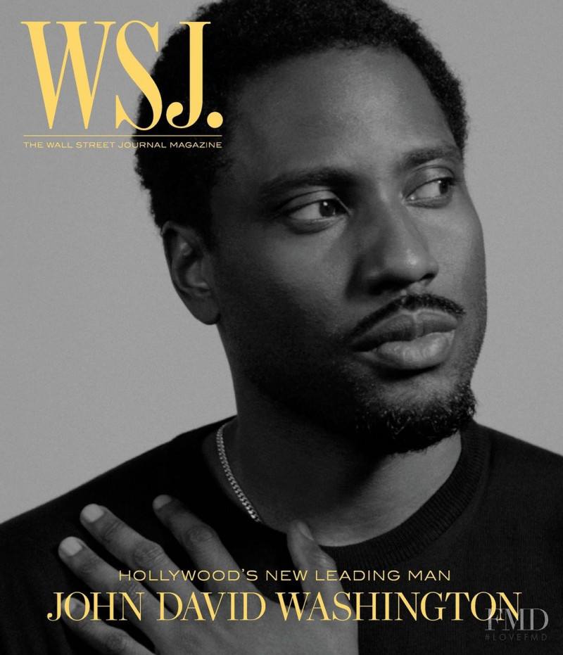 John David Washington featured on the WSJ cover from January 2021