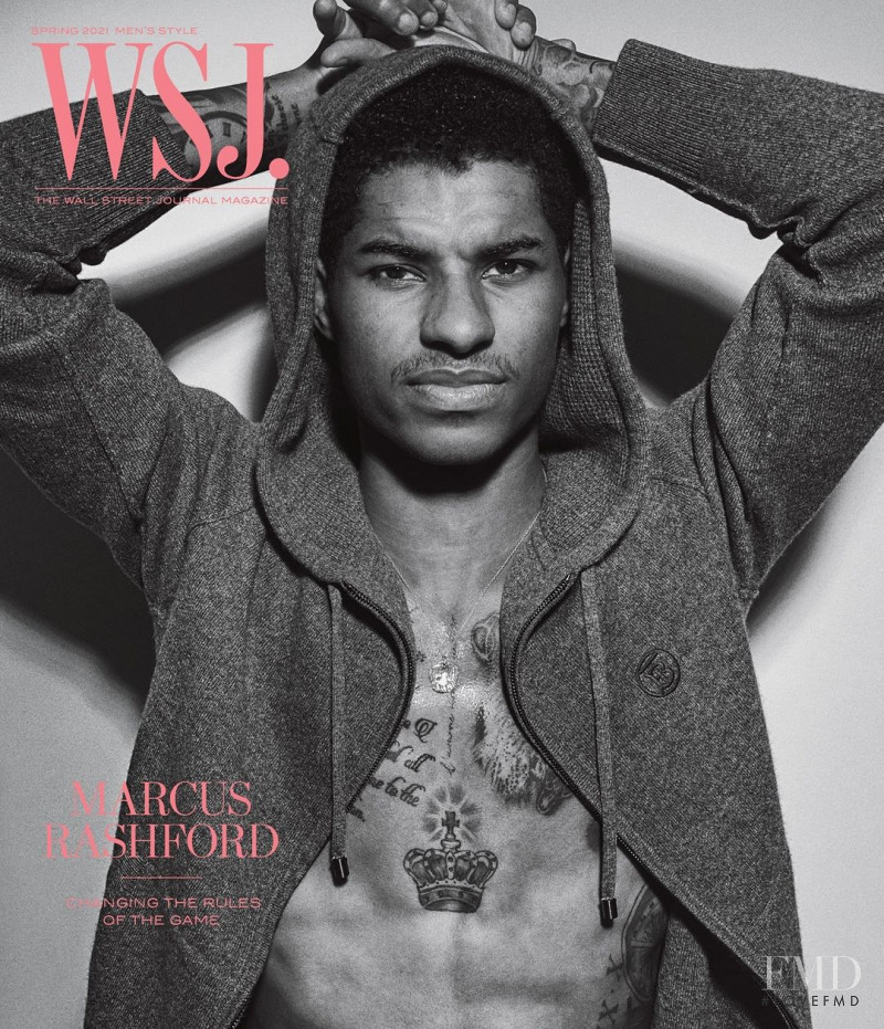 Marcus Rashford featured on the WSJ cover from March 2021