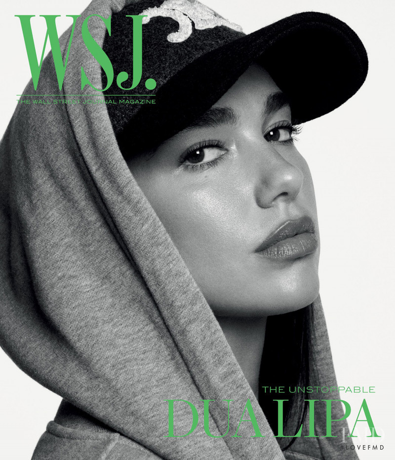 Dua Lipa featured on the WSJ cover from January 2022