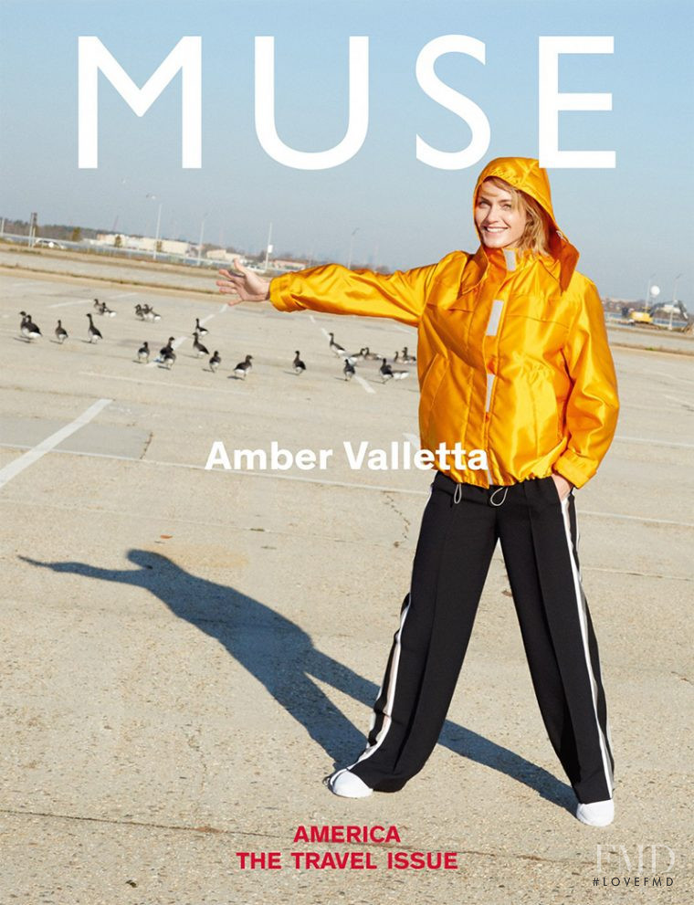 Amber Valletta featured on the Muse cover from December 2017