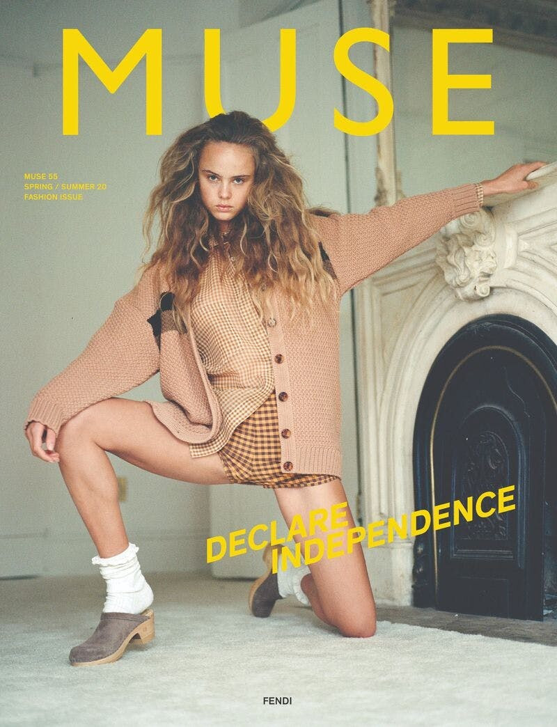 Olivia Vinten featured on the Muse cover from March 2020