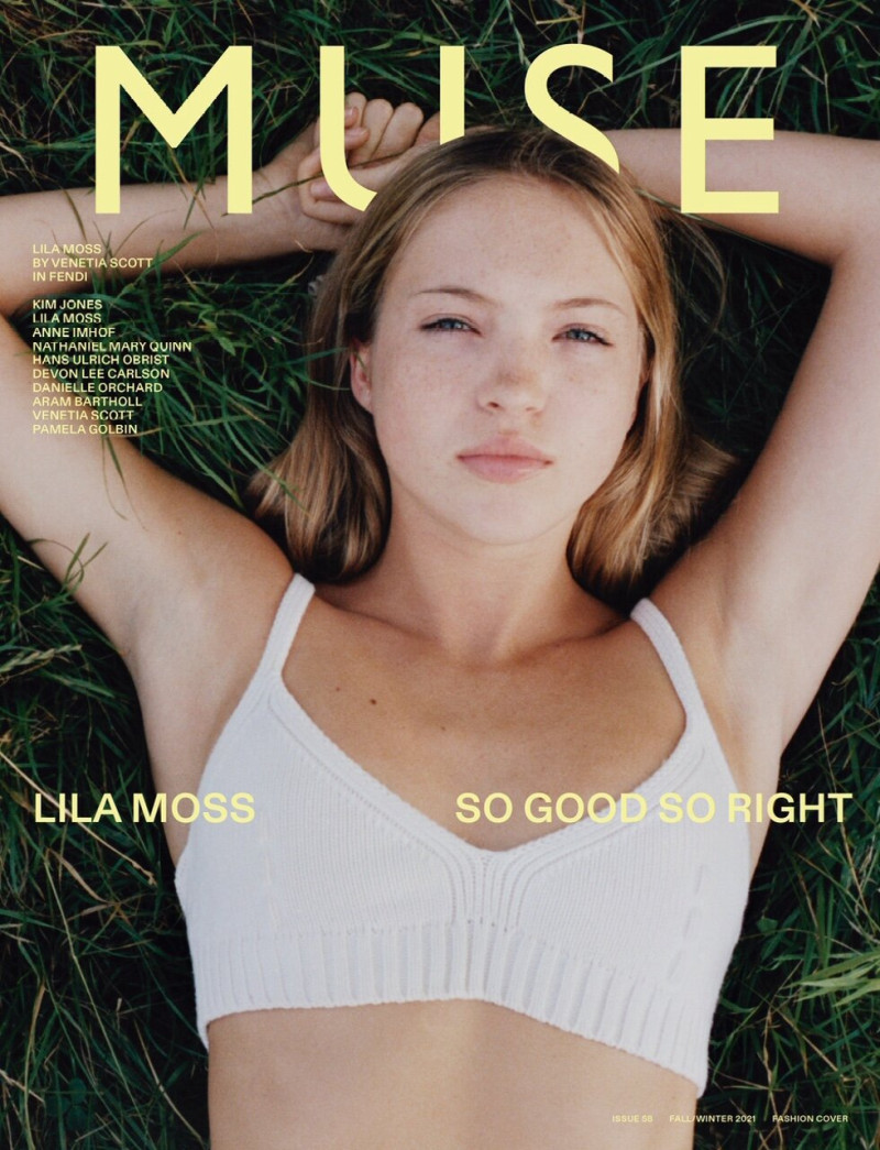 Lila Grace Moss featured on the Muse cover from September 2021