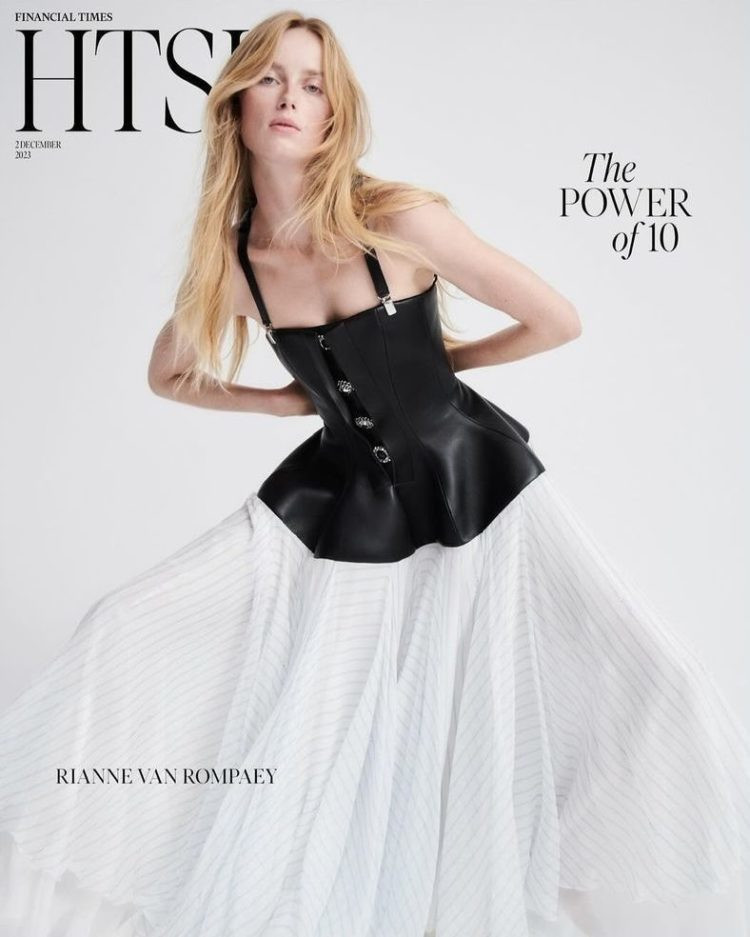 Rianne Van Rompaey featured on the How to Spend It - Financial Times cover from December 2023