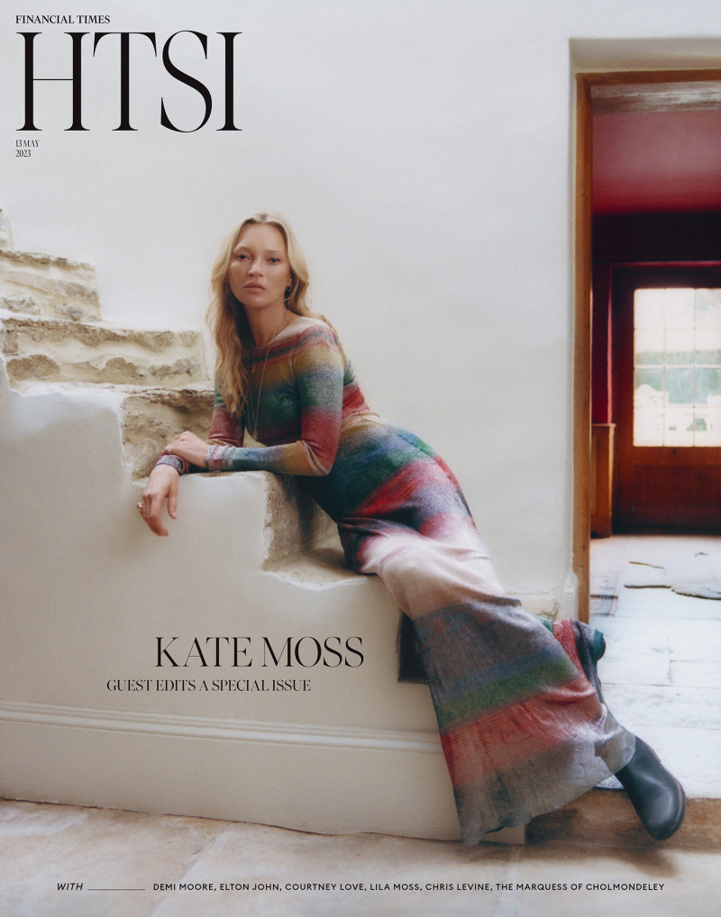 Kate Moss featured on the How to Spend It - Financial Times cover from May 2023