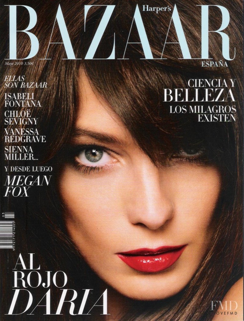 Daria Werbowy featured on the Harper\'s Bazaar Spain cover from May 2010