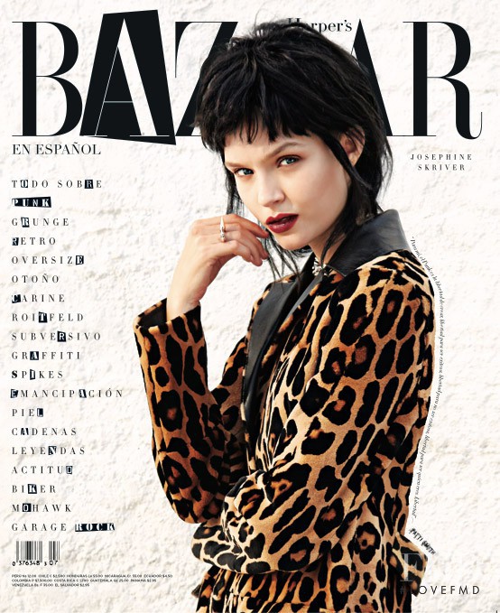 Josephine Skriver featured on the Harper\'s Bazaar Spain cover from September 2013